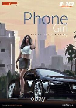 118 Phone Girl VERY RARE! Figurine, NO CARS! For CMC Autoart by SF