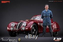 118 Young Enzo Ferrari VERY RARE! Figurine, NO CARS! For Alfa Romeo