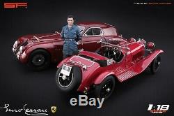 118 Young Enzo Ferrari VERY RARE! Figurine, NO CARS! For Alfa Romeo