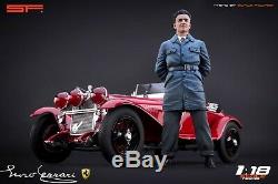 118 Young Enzo Ferrari VERY RARE! Figurine, NO CARS! For Alfa Romeo