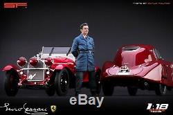 118 Young Enzo Ferrari VERY RARE! Figurine, NO CARS! For Alfa Romeo