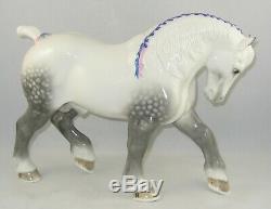 1950 Boehm Porcelain Limited Edition Horse Sculpture PERCHERON STALLION 201