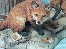 1993 Limited Edition Border Fine Arts URBAN FOXES Figurine L134 David Walton