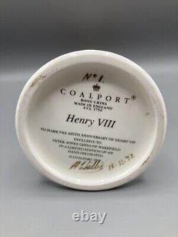 1997 Coalport Limited Edition Signed Henry VIII Figurine For Peter Jones China