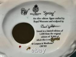 2001 Elite Limited Edition Royal Worcester SPRING Figurine Four Seasons RW4643