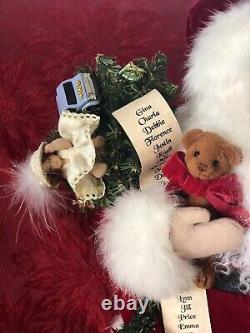 2004 Signed Lynn Haney Limited Edition Jingle Bell Santa #1244 With Booklet