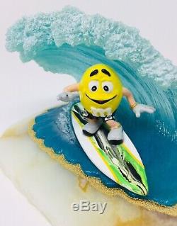 2006 Ron Lee Yellow M&M Surfing Signed Limited Edition /750 Sculpture Statue