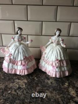 2x Coalport Porcelain Figurine Olivia Heirloom Figurine Limited Edition