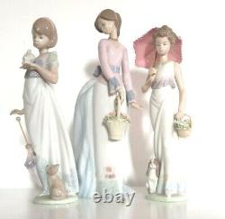 3x rare Lladro retired and Signed Figurines Limited edition new no box