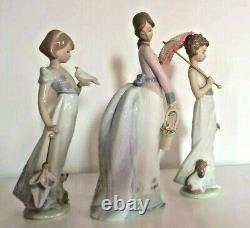 3x rare Lladro retired and Signed Figurines Limited edition new no box