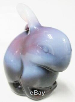 5162PO Bunny Rabbit Figurine VERY RARE PLUM French Opalescent Brand New & MINT