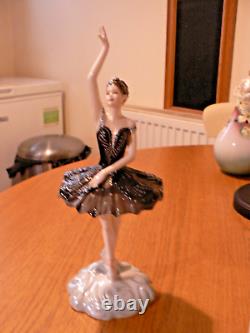 A Lovely Limited Edition Coalport Odile The Black Swan Figure. Darcy Bussell