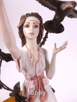 Albany Fine China Lucerne Woman With Birds Porcelain Figure Bronze Ltd Ed