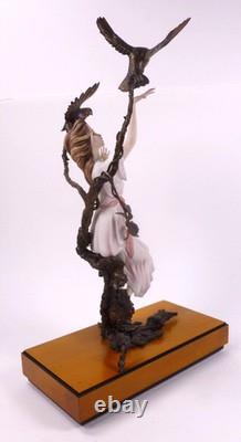 Albany Fine China Lucerne Woman With Birds Porcelain Figure Bronze Ltd Ed