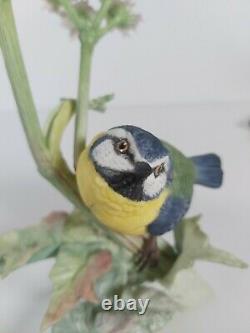 Albany Royal Worcester Limited Edition 9/500 Figurine Blue Tit Appr. 20cm Tall