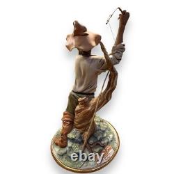 Antique Capodimonte Porcelain Figurine Limited Edition Fisherman Borsato Gandni