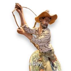 Antique Capodimonte Porcelain Figurine Limited Edition Fisherman Borsato Gandni