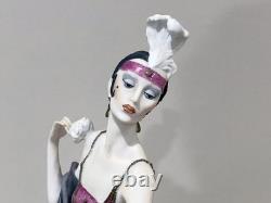 Armani Lady With Powder Puff Figurine 1987 Limited Edition 19 Tall Box