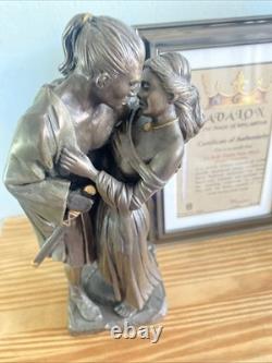 Avalon La Belle Dame Sans Merci Knight's Temptation Bronze Effect Figurine COA