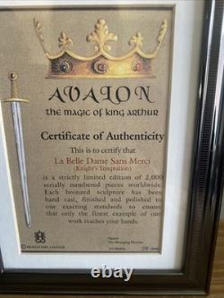 Avalon La Belle Dame Sans Merci Knight's Temptation Bronze Effect Figurine COA