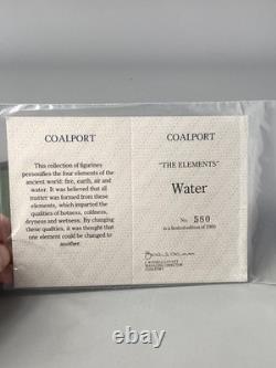 BOXED Coalport The Elements Water Figurine Limited Edition Of 1,000 John Bromley BOXED Coalport The Elements Water Figurine Limited Edition Of 1,000 John Bromley