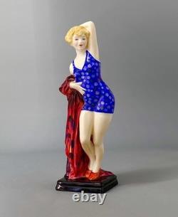 BOXED Royal Doulton Archives The Swimmer Limited Edition Art Deco Figurine c2000