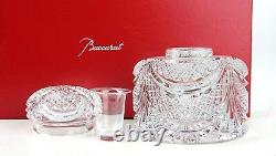 Baccarat Extremely Rare Large Flaubert Inkwell 1764303 Clear Crystal Ltd 300 New
