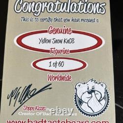 Bad Taste Bears Limited Edition Figurine of 60 Worldwide KN08 Lucid Yellow Snow