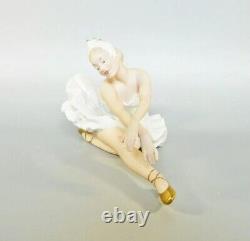 Ballerina White Porcelain Figurine Wallendorf Germany LIMITED EDITION Ultra Rare