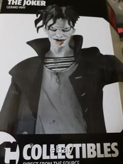 Batman Black & White The Joker Figurine DC By Gerard Way V Rare Limited Edition