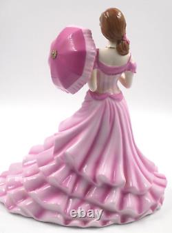 Beautiful Coalport Lady With Parasol Figurine A Spring Walk Limited Edition 10