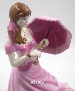 Beautiful Coalport Lady With Parasol Figurine A Spring Walk Limited Edition 10