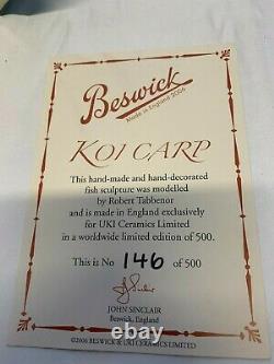 Beswick Fish'Koi Carp' Figurine Limited Edition 146/500 Certificate & Boxed