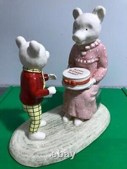 Beswick HAPPY BIRTHDAY RUPERT BEAR Royal Doulton Limited Edition Figurine RARE