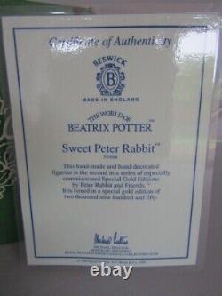 Beswick SWEET PETER RABBIT Limited Edition, BOXED + CERTIFICATE Perfect