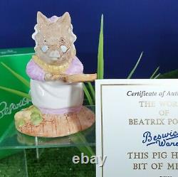 Beswick Ware Beatrix Potter This Pig Had A Bit Of Meat Limited Edition V/rare