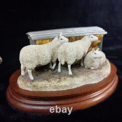 Border Fine Arts Autumn Hay BO419 Limited Edition Sheep Figurine -Ear Damage