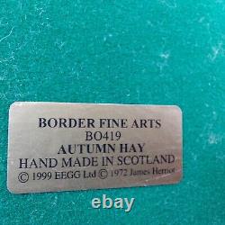 Border Fine Arts Autumn Hay BO419 Limited Edition Sheep Figurine -Ear Damage