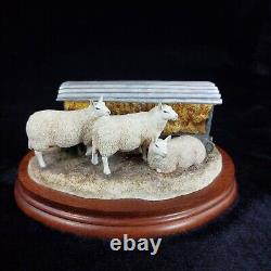 Border Fine Arts Autumn Hay BO419 Limited Edition Sheep Figurine -Ear Damage