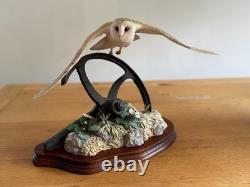 Border Fine Arts Evening Flight Barn Owl Limited Edition Figurine