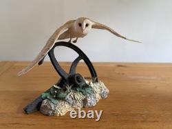 Border Fine Arts Evening Flight Barn Owl Limited Edition Figurine
