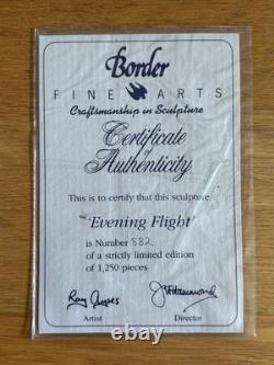 Border Fine Arts Evening Flight Barn Owl Limited Edition Figurine
