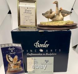 Border Fine Arts Greylag Geese (239/950) Limited Edition Figurine Boxed