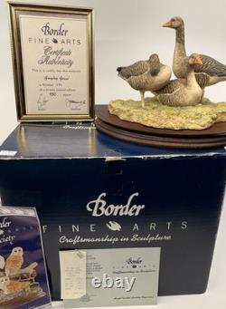 Border Fine Arts Greylag Geese (239/950) Limited Edition Figurine Boxed