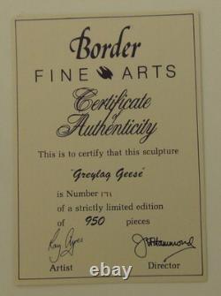 Border Fine Arts Greylag Geese Limited Edition (171/950) Figurine Boxed