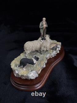 Border Fine Arts Limited Edition Sheepdog and Shepherd Figurine Resin Country