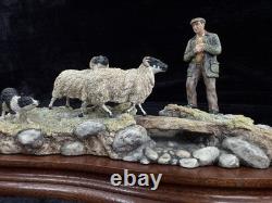 Border Fine Arts Limited Edition Sheepdog and Shepherd Figurine Resin Country