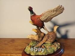 Border Fine Arts'Taking Flight' Limited Edition 1462/2500 Brace of Pheasants