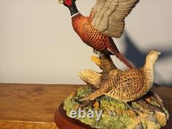 Border Fine Arts'Taking Flight' Limited Edition 1462/2500 Brace of Pheasants