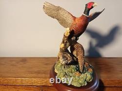 Border Fine Arts'Taking Flight' Limited Edition 1462/2500 Brace of Pheasants